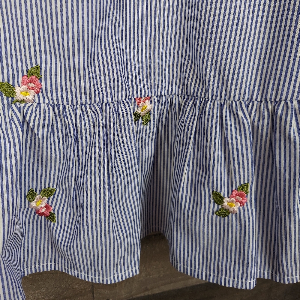 Zara Basic Collection Embroidered Cropped Top - image 7